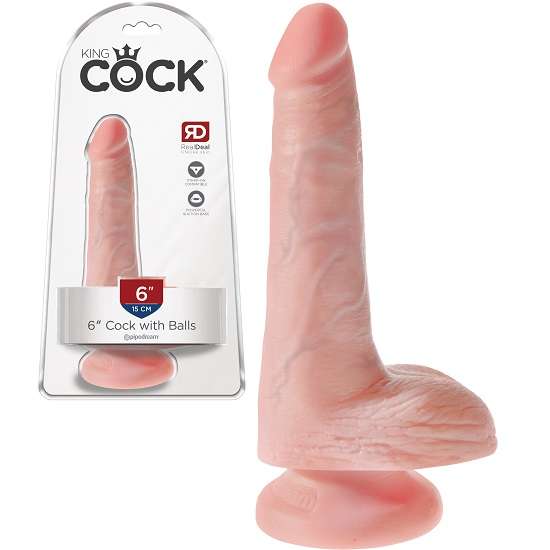 King Cock 6 Inch Dildo with balls