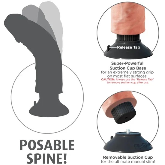 King Cock Vibrating Cock Features
