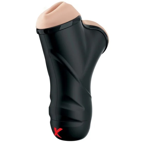 PDX Elite Double Penetration Vibrating Stroker