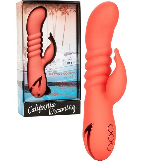 California Dreaming Orange County Cutie Rabbit Vibrator