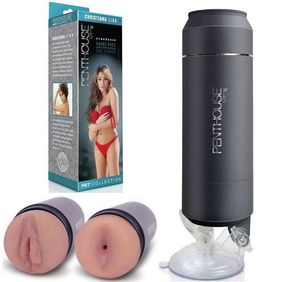 Penthouse Pet Christiana Cinn Cyberskin Dual Stroker