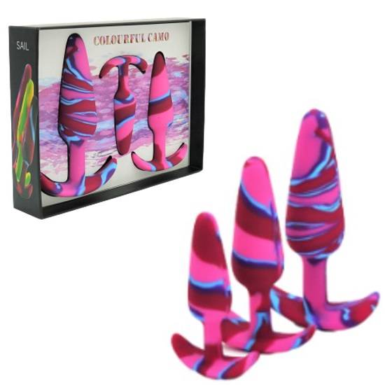 Colourful Camo Sail Anal Kit