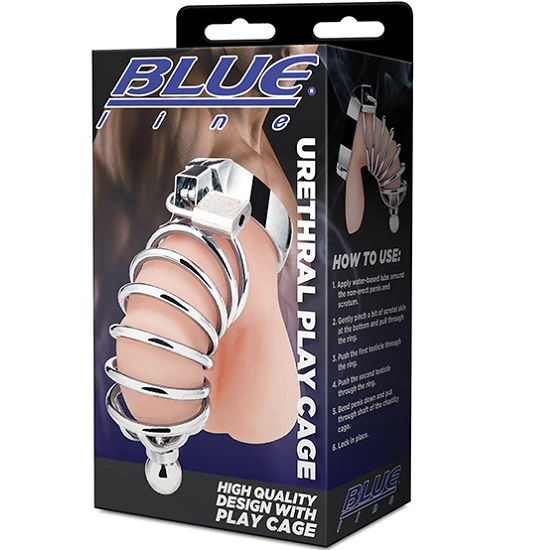 Blue Line Urethral Play Cage