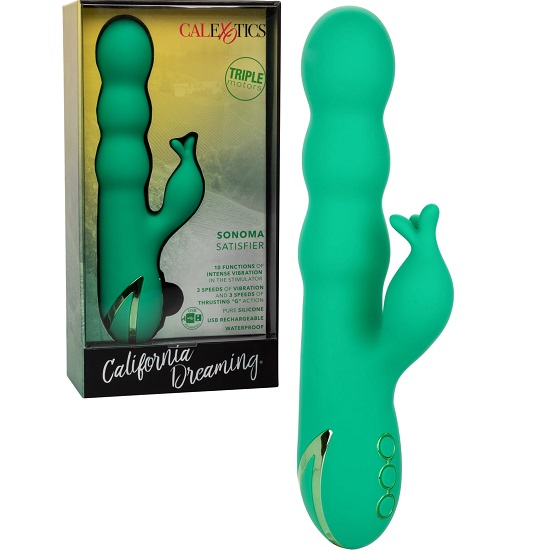 California Dreaming Sonoma Satisfier Thrusting Rabbit Vibrator