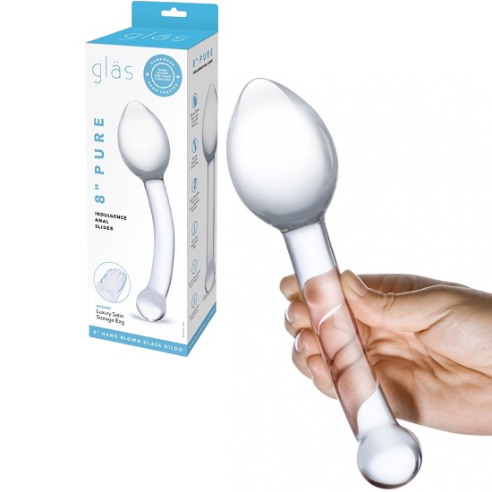 Glas 8 Inch Pure Indulgence Anal Slider