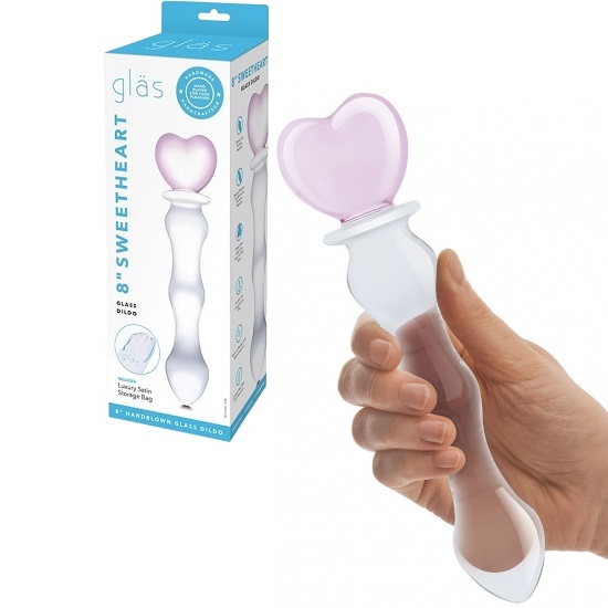 Glas 8 Inch Sweetheart Glass Dildo
