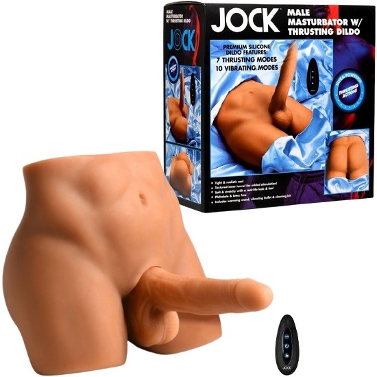 Jock Male Masturbator With Thrusting Dildo
