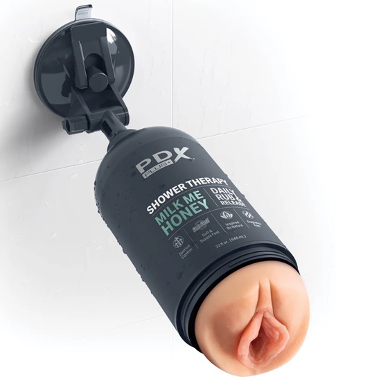 PDX Plus Shower Therapy Milk Me Honey Stroker