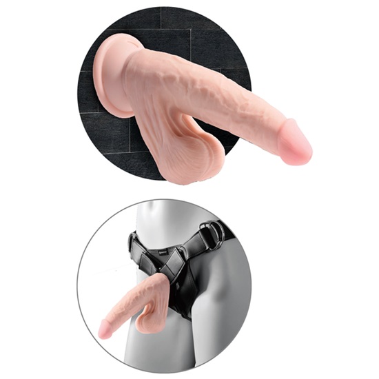 King Cock Plus Triple Density Dildo With Swinging Balls