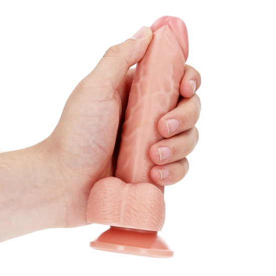 RealRock 6 Inch Curved Dildo With Balls - Image 2